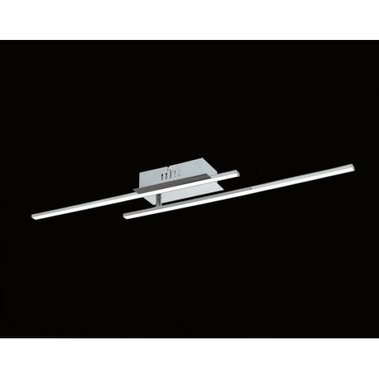LED плафон PARRI 2х6W 3000K 2х650Lm IP20 хром