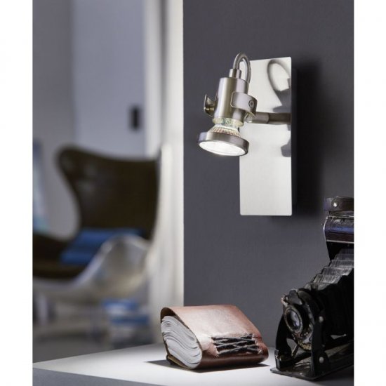 LED спот TUKON 3 GU10 1х3.3W 3000K 1x240Lm IP20 мат никел