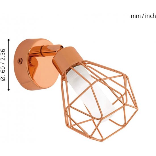 LED спот ZAPATA G9 1х3W 3000K 1x360Lm IP20 меден