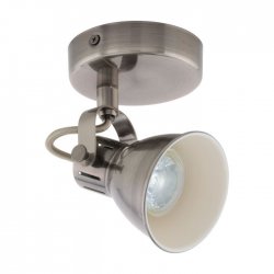 LED спот SERAS GU10 1х3.3W 3000K 1x240Lm IP20 антик никел + крем