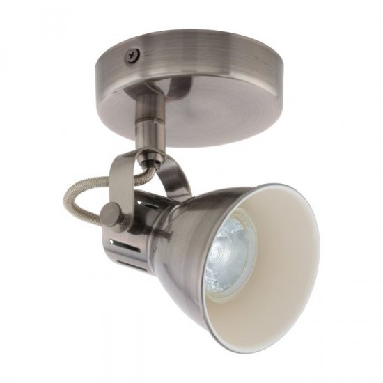 LED спот SERAS GU10 1х3.3W 3000K 1x240Lm IP20 антик никел + крем