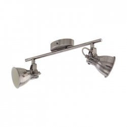 LED спот SERAS GU10 2х3.3W 3000K 2x240Lm IP20 антик никел + крем