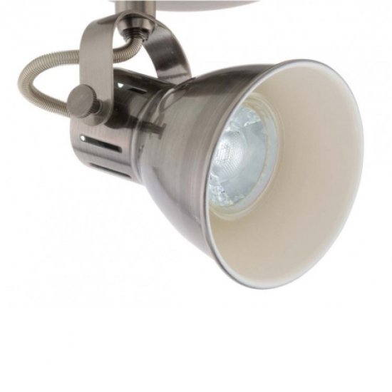 LED спот SERAS GU10 3х3.3W 3000K 3x240Lm IP20 антик никел + крем