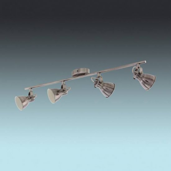 LED спот SERAS GU10 4х3.3W 3000K 4x240Lm IP20 антик никел + крем