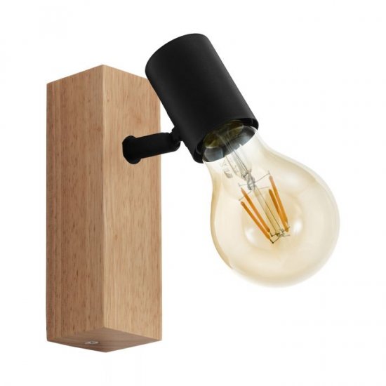 Спот TOWNSHEND 3 E27 max 10W(LED) IP20 черно + кафяво