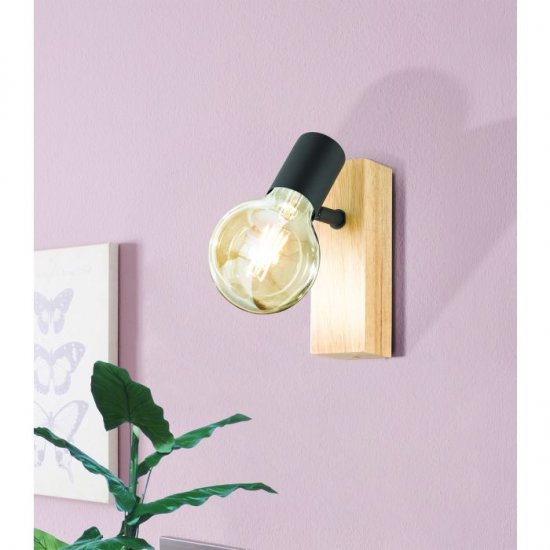 Спот TOWNSHEND 3 E27 max 10W(LED) IP20 черно + кафяво