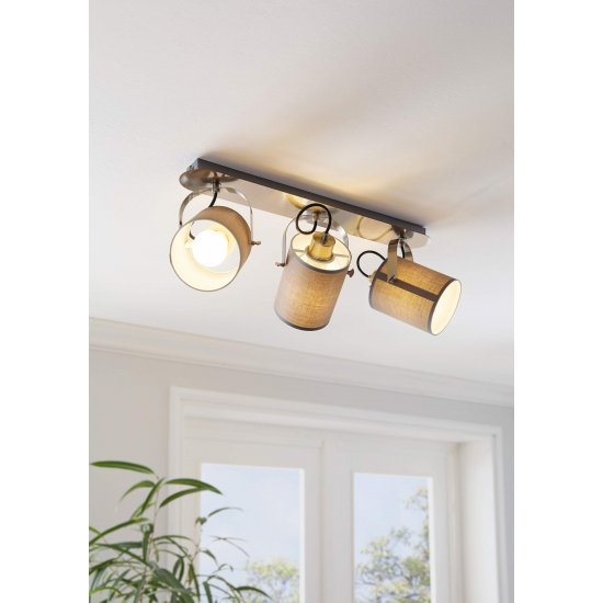 Спот VILLABATE E27 max 10W (LED) IP20 сив