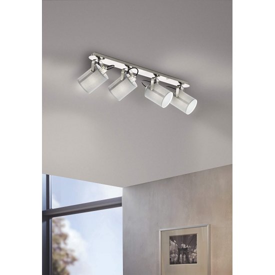 Спот VILLABATE 4хE27 max 4х10W (LED) IP20 сив