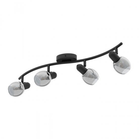 Спот POLLICA 4хE14 max 4х28W IP20 черен