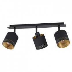 Спот ESTEPERRA 3хE27 max 3х28W IP20 черно + златно