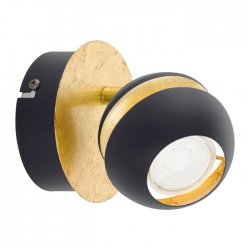 LED спот NOCITO GU10 1х3.3W 3000K 1x240Lm IP20 черно + златно