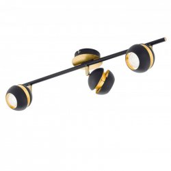 LED спот NOCITO GU10 3х3.3W 3000K 3x240Lm IP20 черно + златно