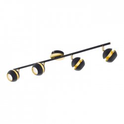 LED спот NOCITO GU10 4х3.3W 3000K 4x240Lm IP20 черно + златно