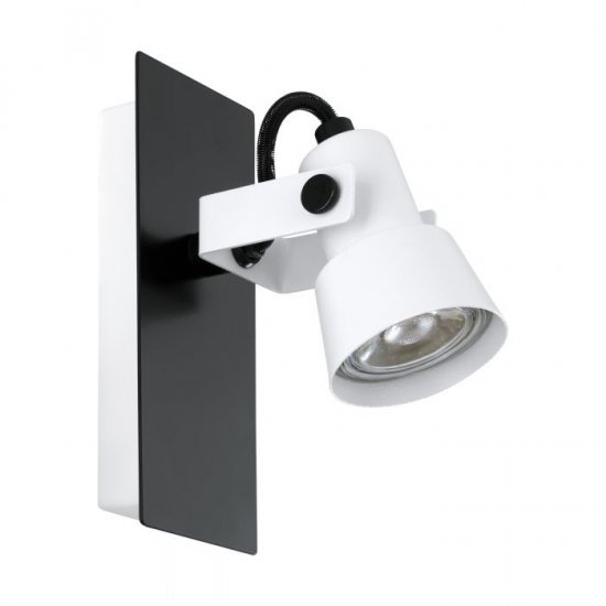 LED спот TRILLO GU10 1х5W 3000K 1x400Lm IP20 бяло + черно