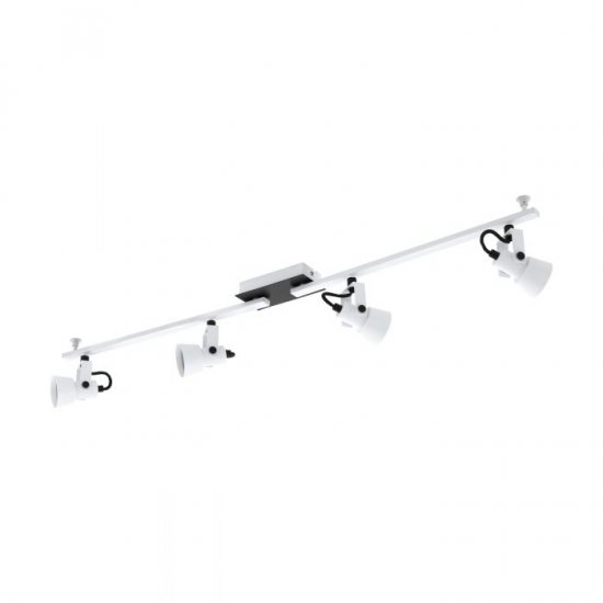 LED спот TRILLO GU10 4х5W 3000K 4x400Lm IP20 бяло + черно