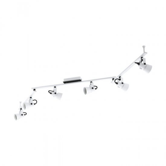LED спот TRILLO GU10 6х5W 3000K 6x400Lm IP20 бяло + черно