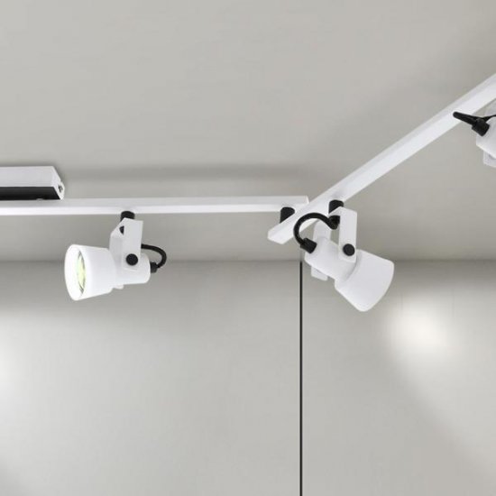 LED спот TRILLO GU10 6х5W 3000K 6x400Lm IP20 бяло + черно