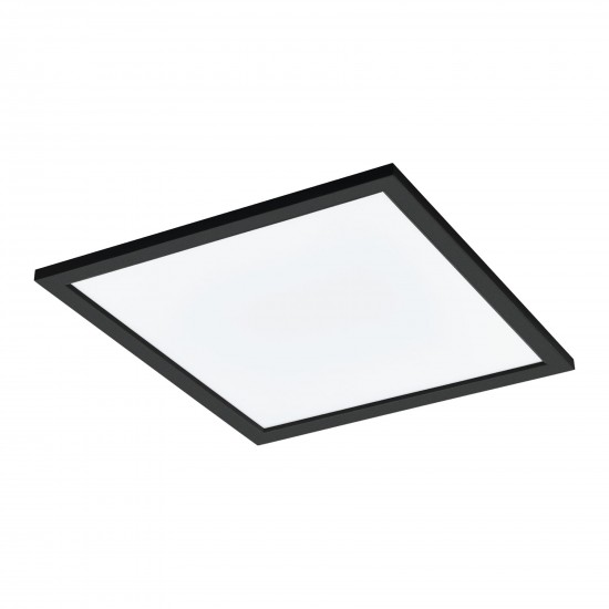 LED smart плафон EGLO.Z CONNECT SALOBRENA-Z 21.4W Tunable white 2700-6500K 2390Lm IP20 45х45см димируем + дистанционно управление черен