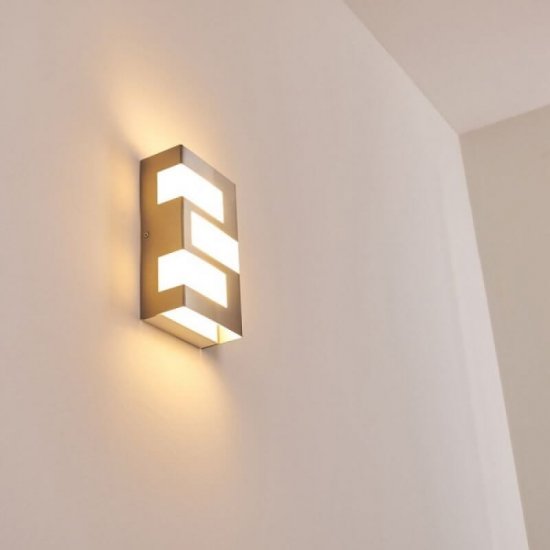 LED фасаден аплик RALORA IP44 3x2.5W 3000K 3x180Lm мат хром