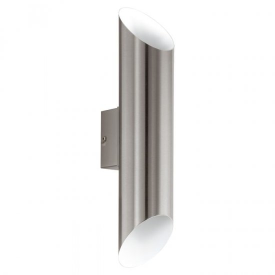 LED фасаден аплик AGOLADA IP44 2x3.7W 3000K 2x320Lm мат хром