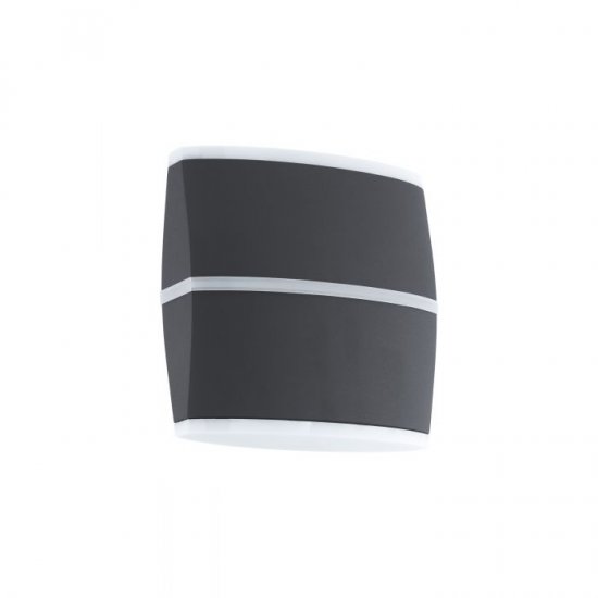 LED фасаден аплик PERAFITA IP44 2x6W 3000K 2x500Lm антрацит