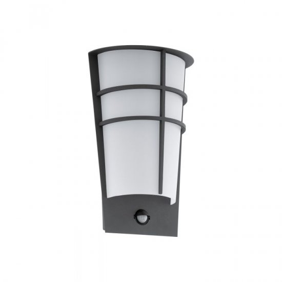 LED фасаден аплик BREGANZO 1 IP44 2x2.5W 3000K 2x180Lm антрацит със сензор