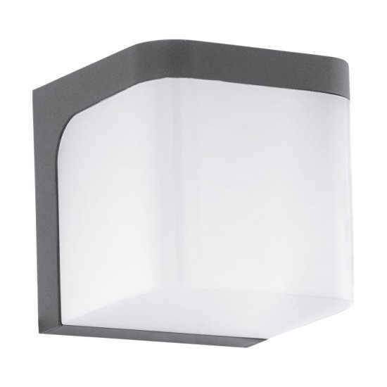LED фасаден аплик JORBA IP44 6W 3000K 500Lm антрацит