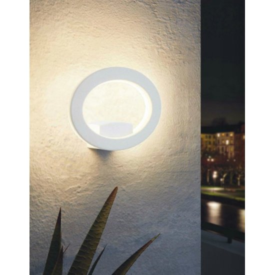 LED фасаден аплик EMOLLIO IP44 10W 3000K 1000Lm бял