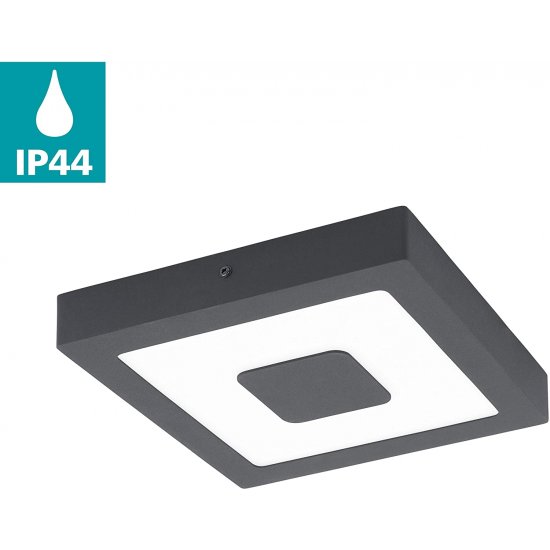LED фасадно тяло плафон IPHIAS IP44 16.5W 3000K 1700Lm антрацит