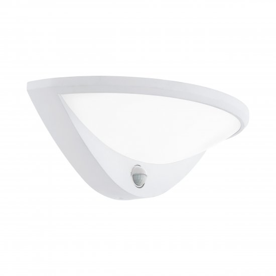 LED фасаден аплик BELCREDA IP44 9.3W 3000K 1200Lm бял със сензор