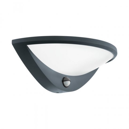 LED фасаден аплик BELCREDA IP44 9.3W 3000K 1200Lm антрацит със сензор