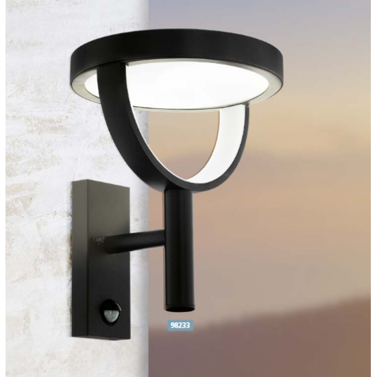 LED фасадно тяло FRANCARI IP44 11W 3000K 1000Lm със сензор