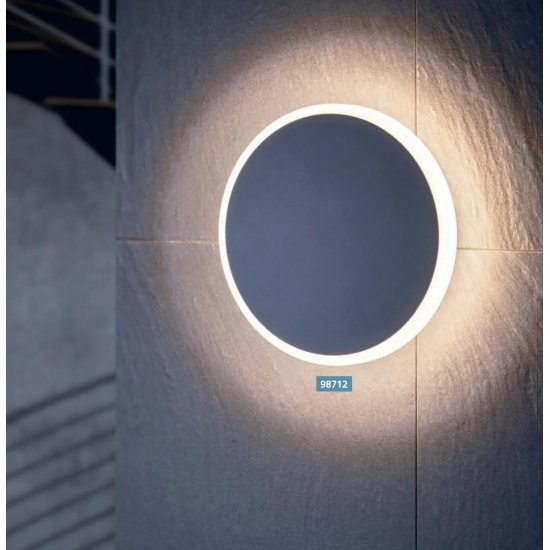 LED фасадно тяло плафон MONGODIO IP44 11.5W 3000K 1450Lm антрацит