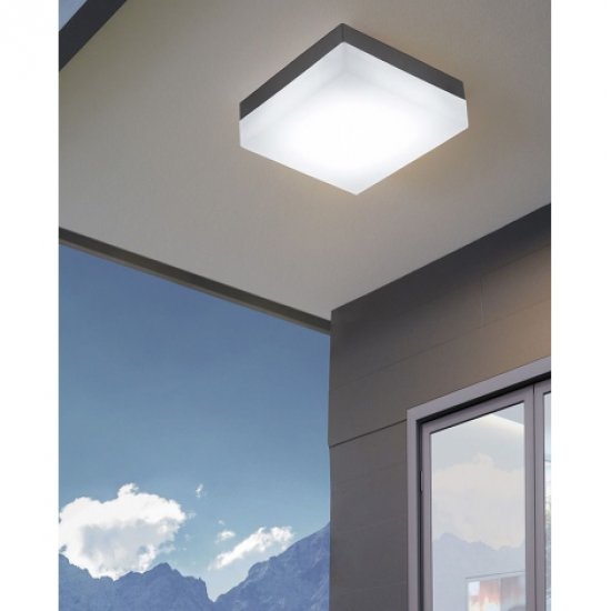 LED фасадно тяло плафон SONELLA IP44 8.2W 3000K 820Lm антрацит