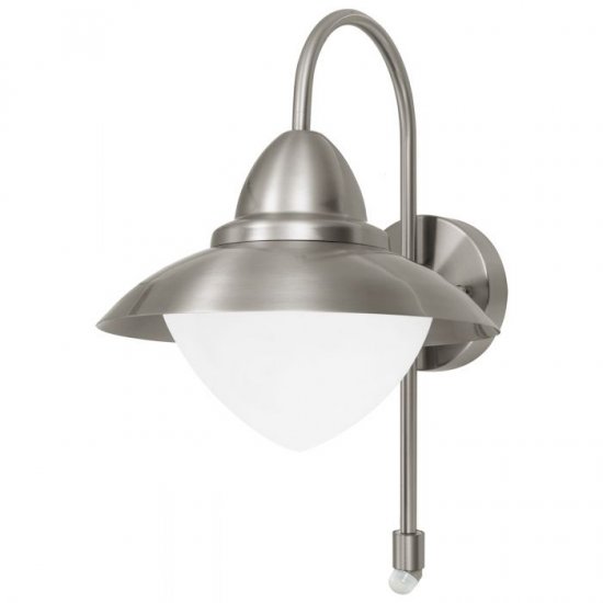 Градински фасаден аплик SIDNEY IP44 E27 max 1x60W със сензор