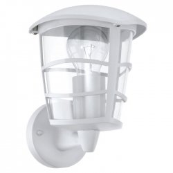 Градински фенер стенен нагоре ALORIA IP44 E27 max 1x60W бял