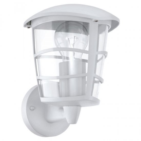 Градински фенер стенен нагоре ALORIA IP44 E27 max 1x60W бял