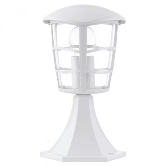 Градински фенер стоящ ALORIA IP44 E27 max 1x60W 30см бял