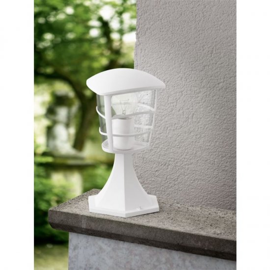 Градински фенер стоящ ALORIA IP44 E27 max 1x60W 30см бял