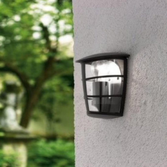 Градински аплик ALORIA IP44 E27 max 1x60W черен