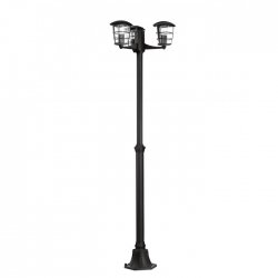 Градински стълб ALORIA IP44 E27 max 3x60W 180см черен