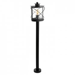 Градински фенер стоящ HILBURN IP44 E27 max 1x60W черен 100см