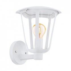 Градински фенер стенен нагоре MONREALE IP44 E27 max 1x60W бял