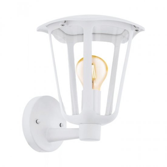 Градински фенер стенен нагоре MONREALE IP44 E27 max 1x60W бял