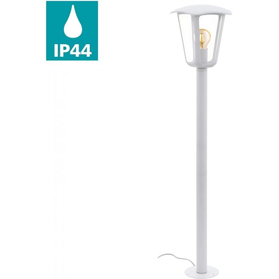 Градински фенер стоящ MONREALE IP44 E27 max 1x60W 100см бял