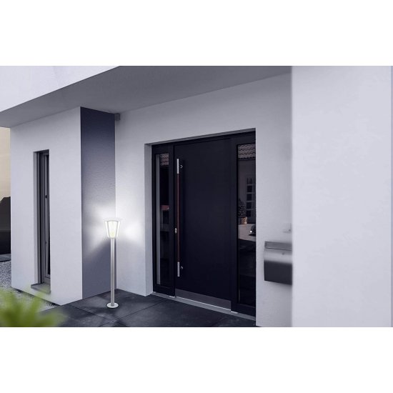 Градински фенер стоящ MONREALE IP44 E27 max 1x60W 100см бял