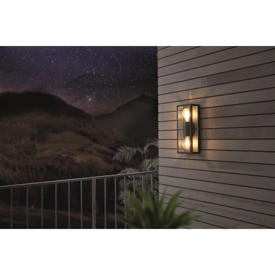 Градински фасаден аплик ALAMONTE 1 IP44 E27 max 2x60W