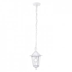 Градински фенер висящ LATERNA 5 IP44 E27 max 1x60W бял