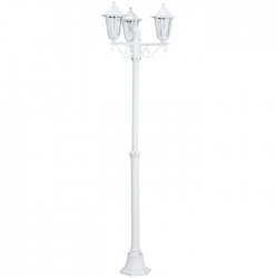 Градински стълб LATERNA 5 IP44 E27 max 3x60W 192см бял