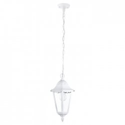 Градински фенер висящ NAVEDO IP44 E27 max 1x60W бял